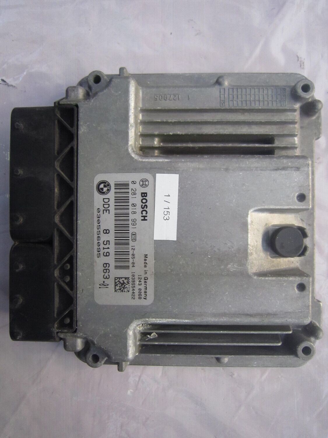 1-153 Centralina Motore Bosch 0 281 018 991 0281018991  1039S54422 DDE 8 519 663  MINI DIESEL COOPER