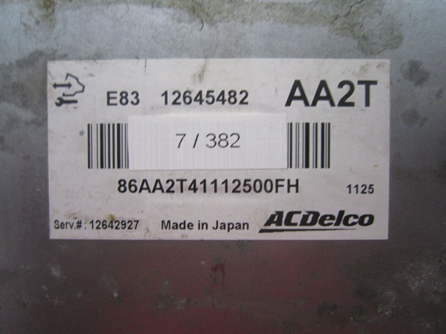7-382 Centralina Motore ACDelco 12645482   12642927 AA2T   CHEVROLET BENZINA AVEO