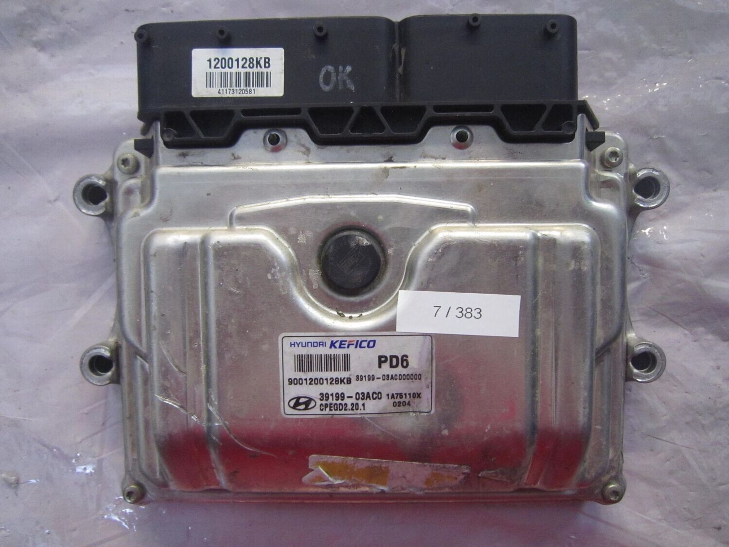 7-383 Centralina Motore Kefico 39199-03AC0 3919903AC0 9001200128KB CPEGD2.20.1   HYUNDAI Diesel VARIE