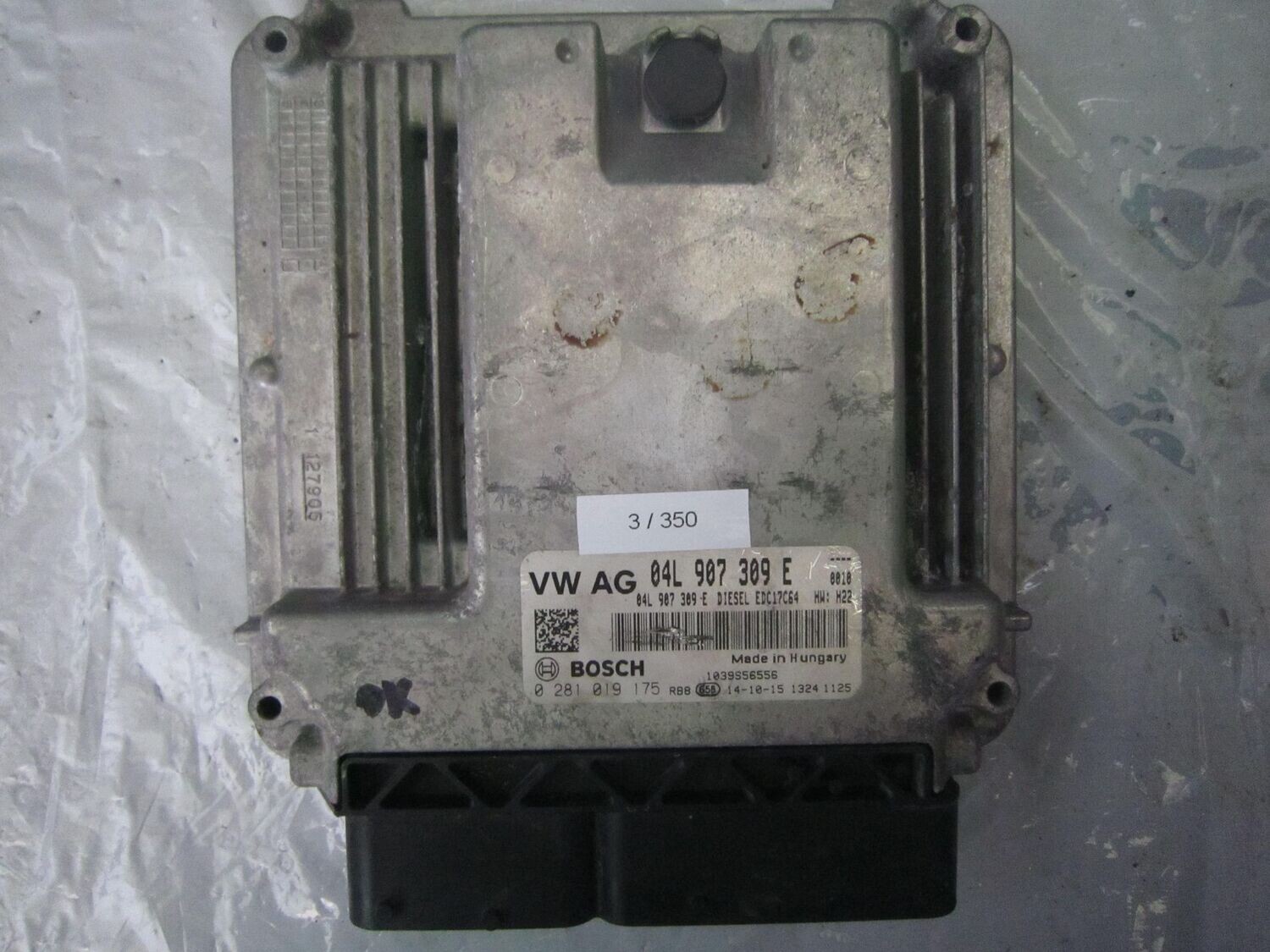 3-350 Centralina Motore Bosch 0 281 019 175 0281019175 04L 907 309 E 1039S56556 EDC17CP64  AUDI Diesel A 3