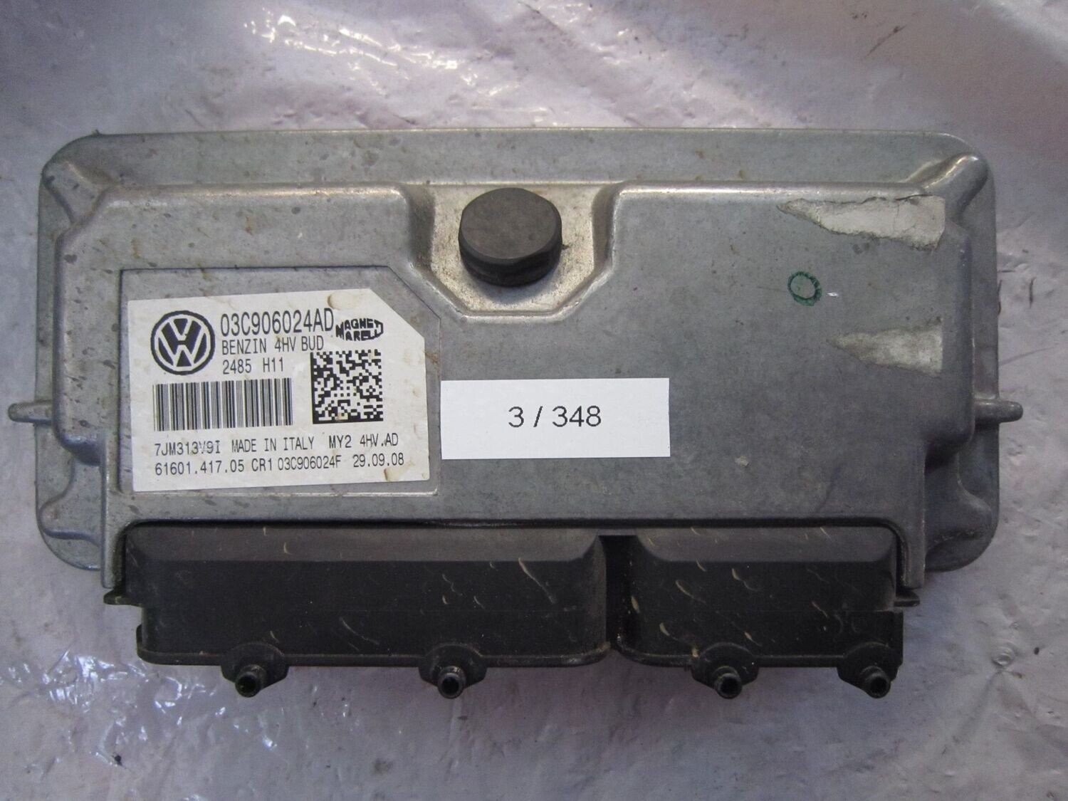 3-348 Centralina Motore Magneti Marelli 03C906024AD   7JM313V9I 61601.417.05 CR1  VOLKSWAGEN BENZINA POLO