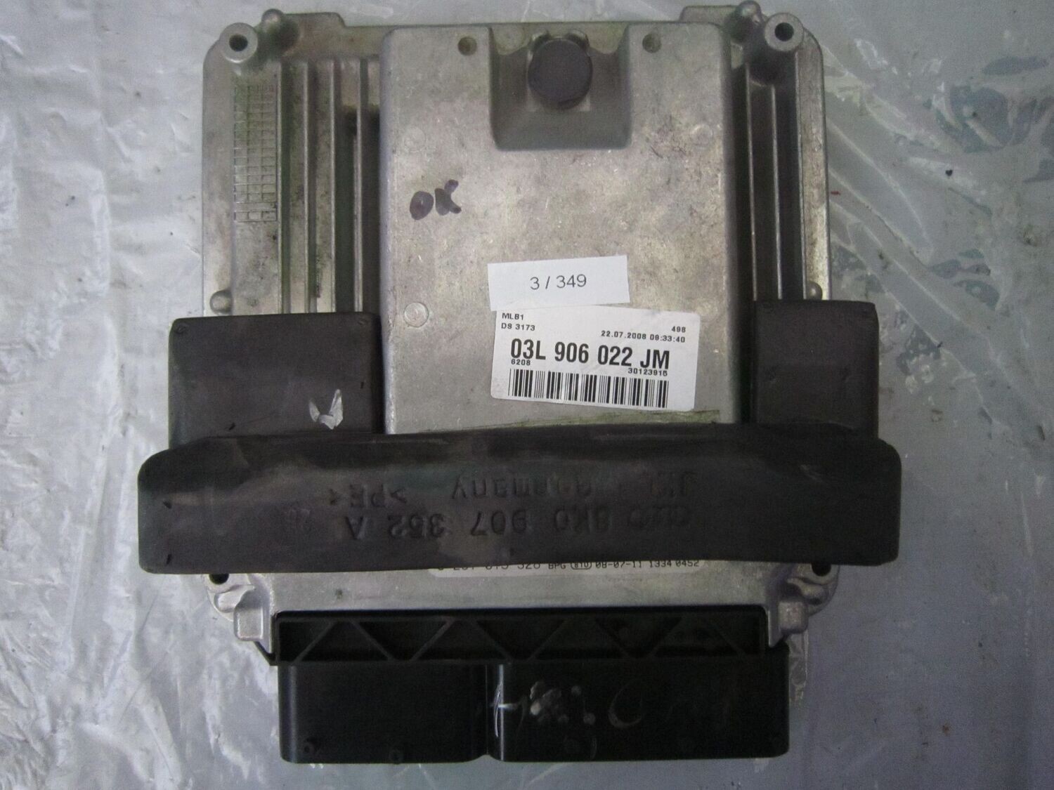 3-349 Centralina Motore Bosch 0 281 015 328 0281015328 03L 906 022 JM 1039S28809 EDC17CP14  AUDI Diesel A 4