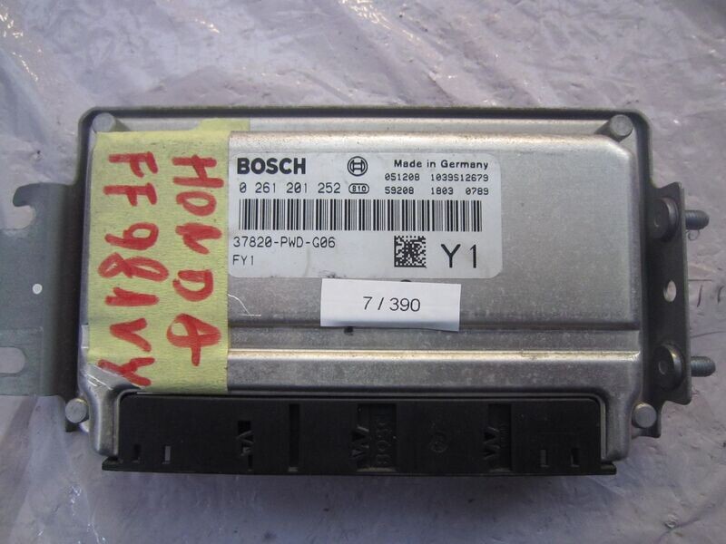7-390 Centralina Motore Bosch 0 261 201 252 0261201252 37820-PWD-G06 1039s12679   HONDA Benzina JAZZ