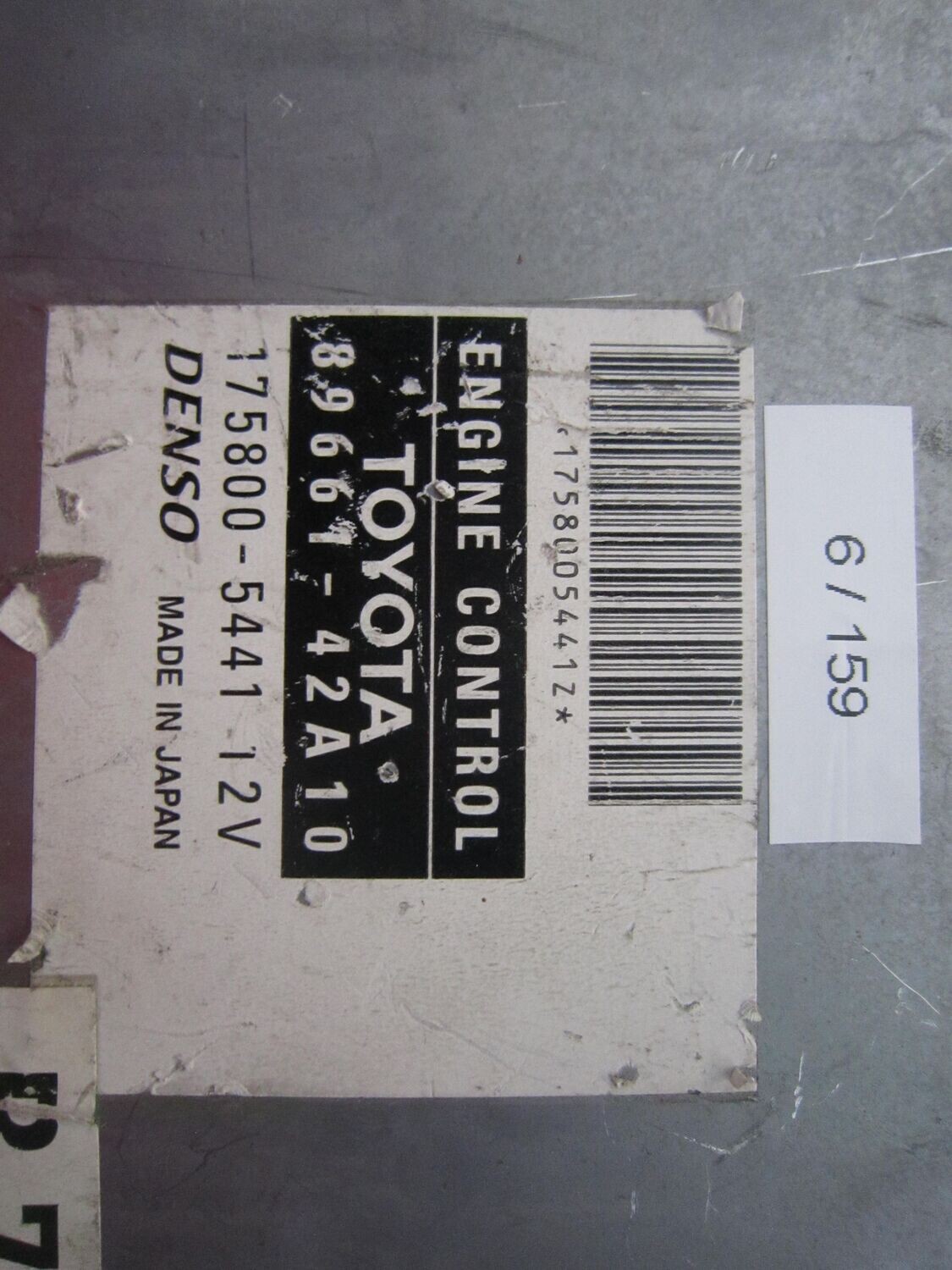 6-159 Centralina Motore Denso 89661-42A10 8966142A10 175800-5441    TOYOTA DIESEL RAV 4