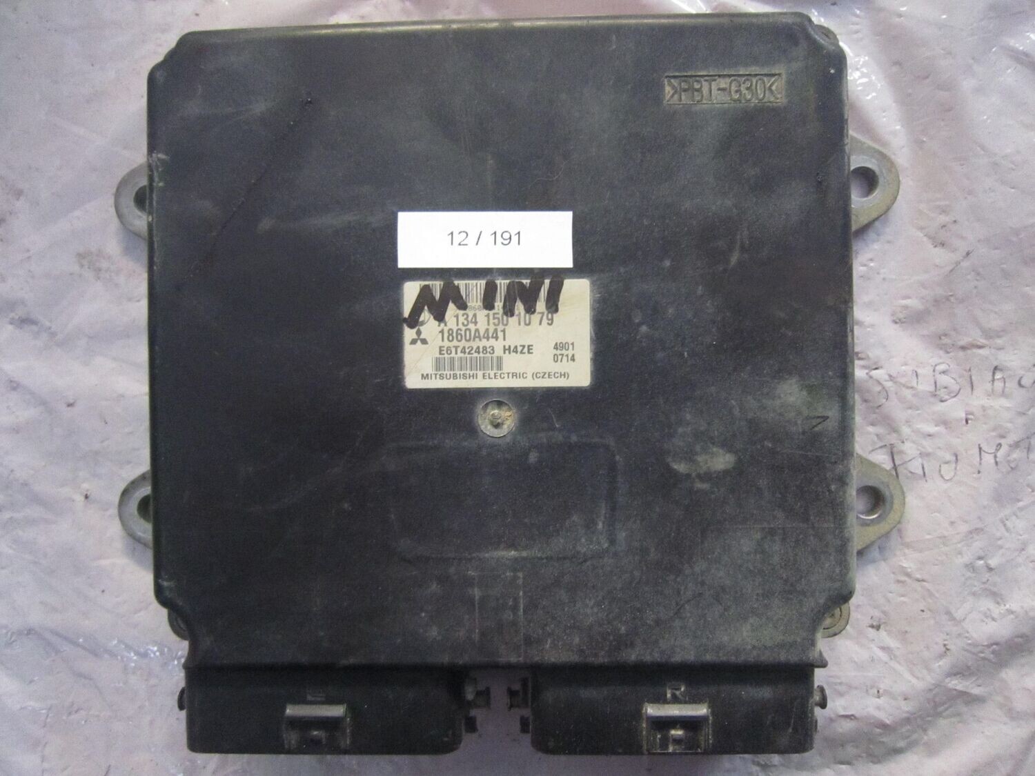 12-191 Centralina Motore Mitsubishi A 134 150 10 79 A1341501079 1860A441    SMART BENZINA FORFOUR