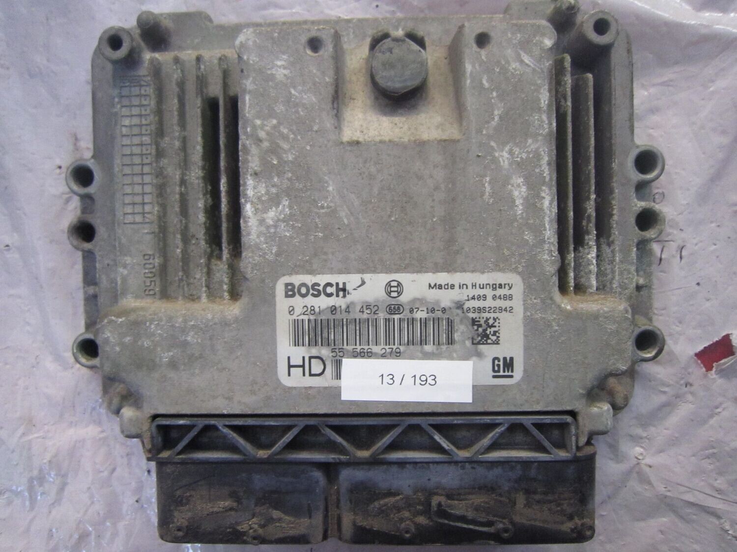 13-193 Centralina Motore Bosch 0 281 014 452 0281014452 HD 55 566 279 1039S22842   OPEL DIESEL ZAFIRA