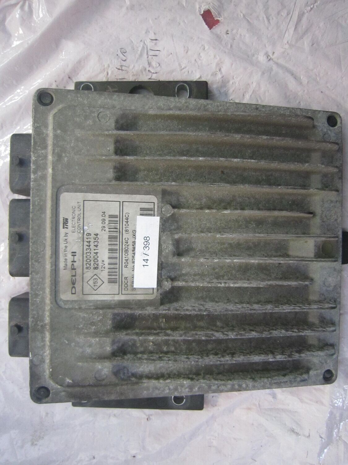 14-398 Centralina Motore Delphi R0410B024C   8200334419 8200414354 81044C  RENAULT DIESEL MEGANE_SCENIC