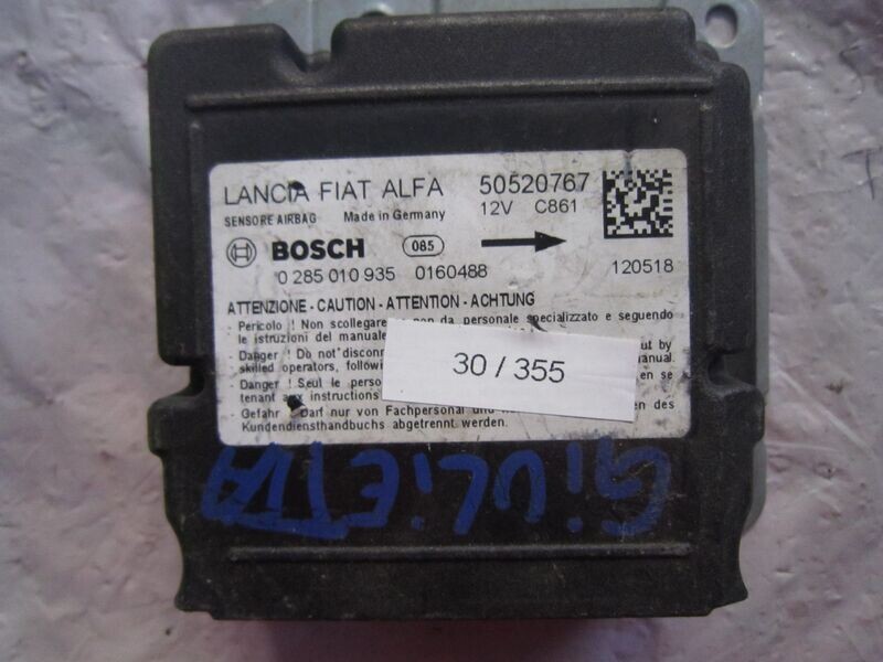30-355 Centralina Airbag Bosch 0 285 010 935 0285010935 50520767    ALFA ROMEO  GIULIETTA