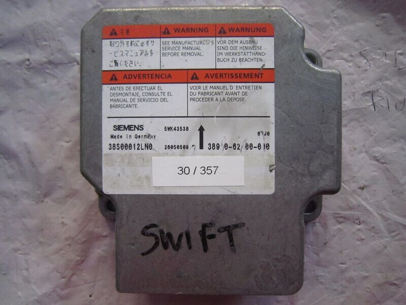 30-357 Centralina Airbag Siemens 5WK43538       SUZUKI  SWIFT