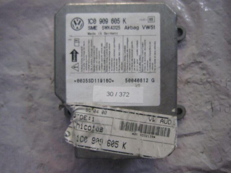 30-372 Centralina Airbag Sme 1C0 909 605 K 1C0909605K 5WK43125  VW51  VOLKSWAGEN  GOLF