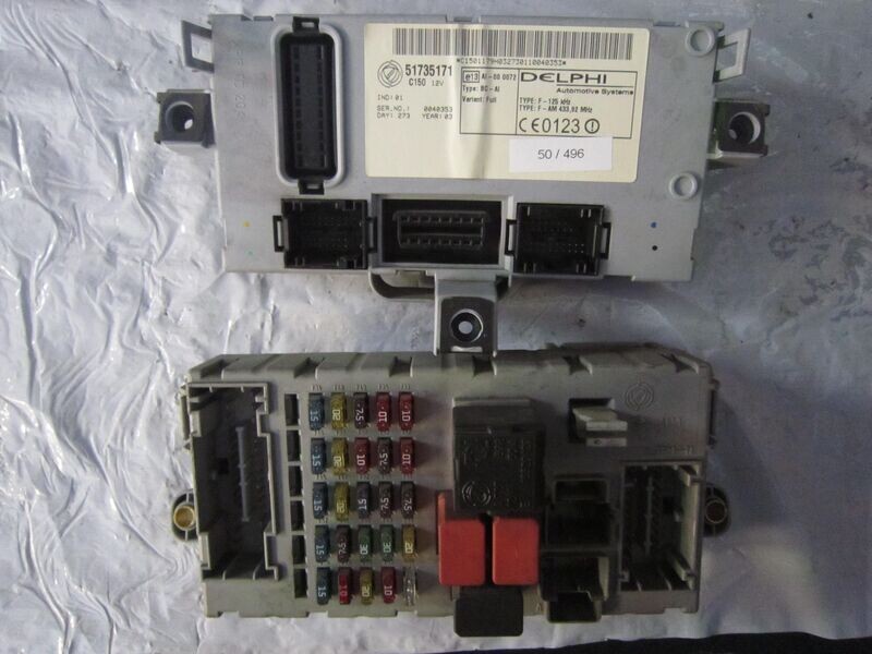 50-496 Body Computer Delphi 51735171   TYPE : F-125 KHZ 51735172 NPL   FIAT Benzina PUNTO