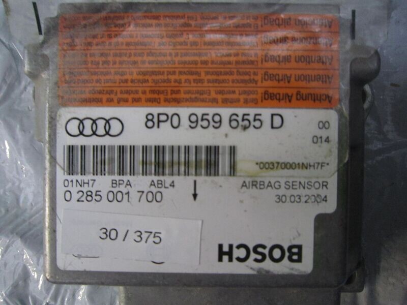 30-375 Centralina Airbag Bosch 0 285 001 700 0285001700 8P0 959 655 D    AUDI  A 3