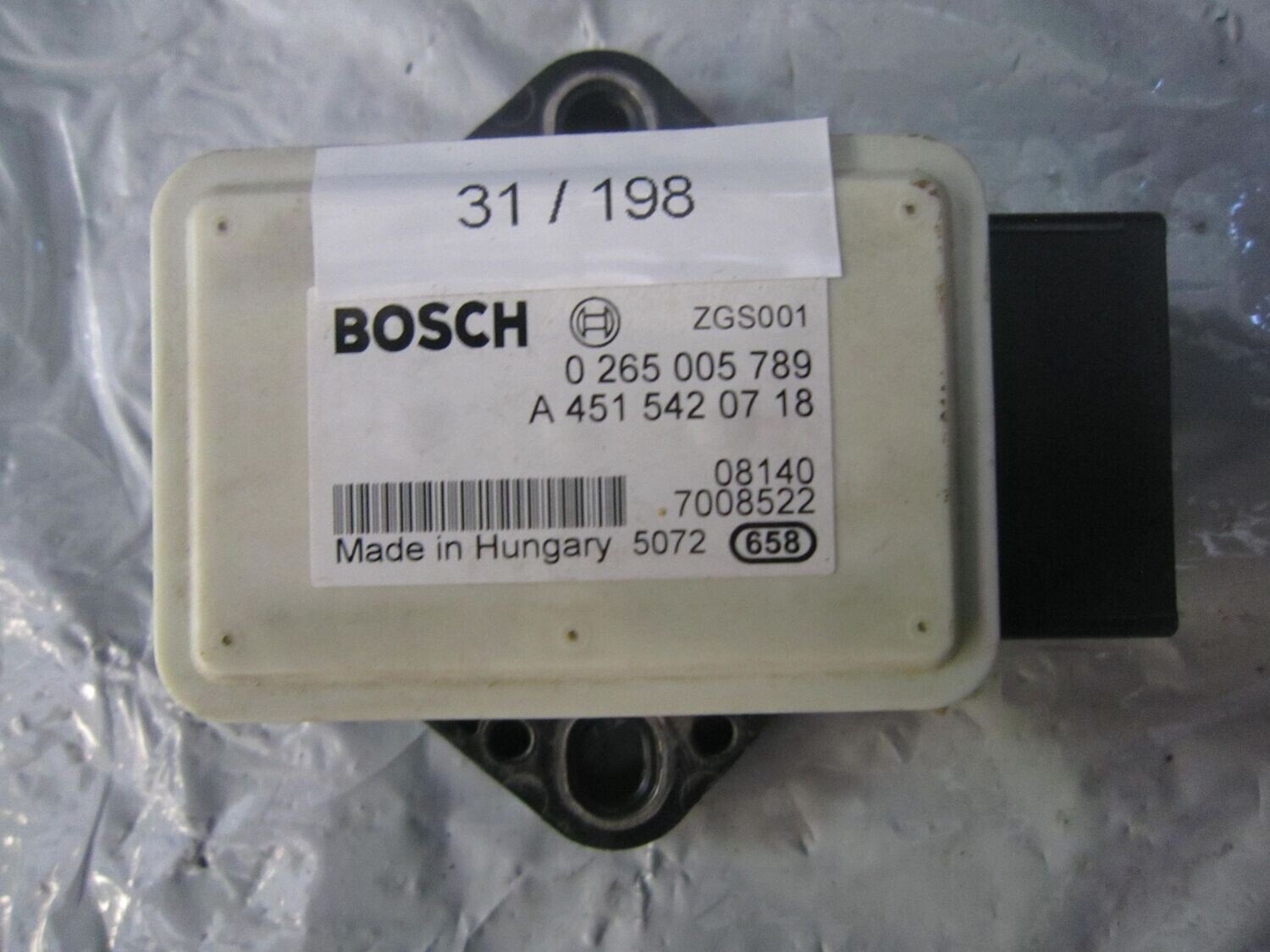 31-198 Sensore Antimbardata Bosch 0 265 005 789 0265005789 A 451 542 07 18    SMART  451