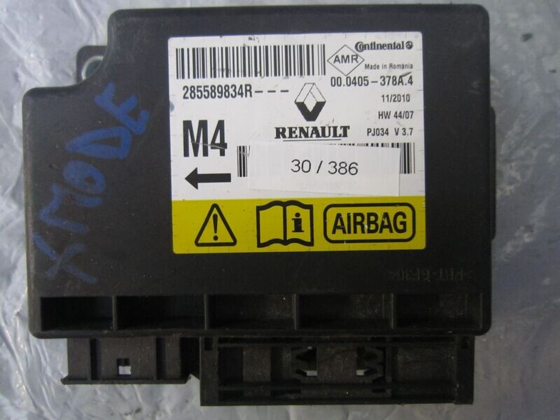 30-386 Centralina Airbag Continental 285589834R   00.0405-378A.4 HW 44/07   RENAULT  SCENIC