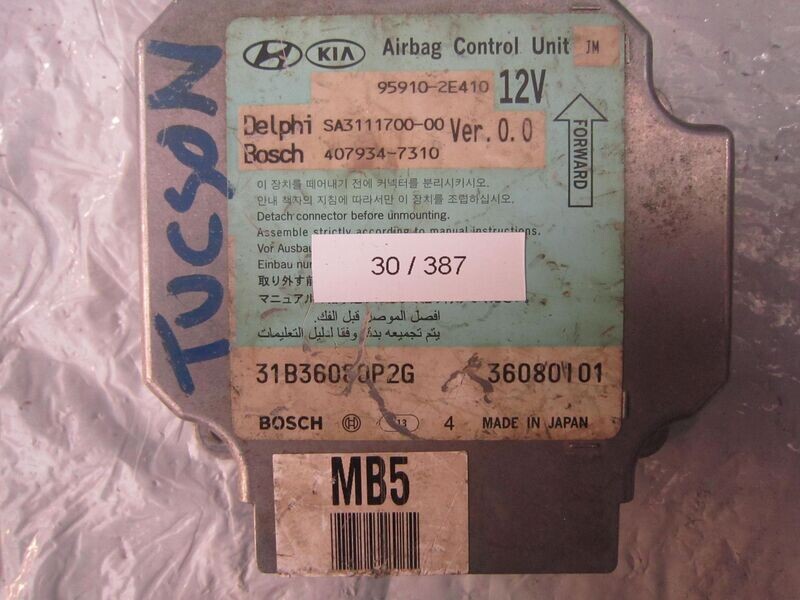 30-387 Centralina Airbag Bosch 95910-2E410 959102E410 407934-7310 SA3111700-00   HYUNDAI  TUCSON