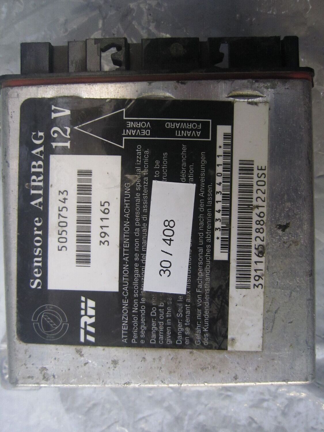 30-408 Centralina Airbag TRW 50507543   391165    ALFA ROMEO   159