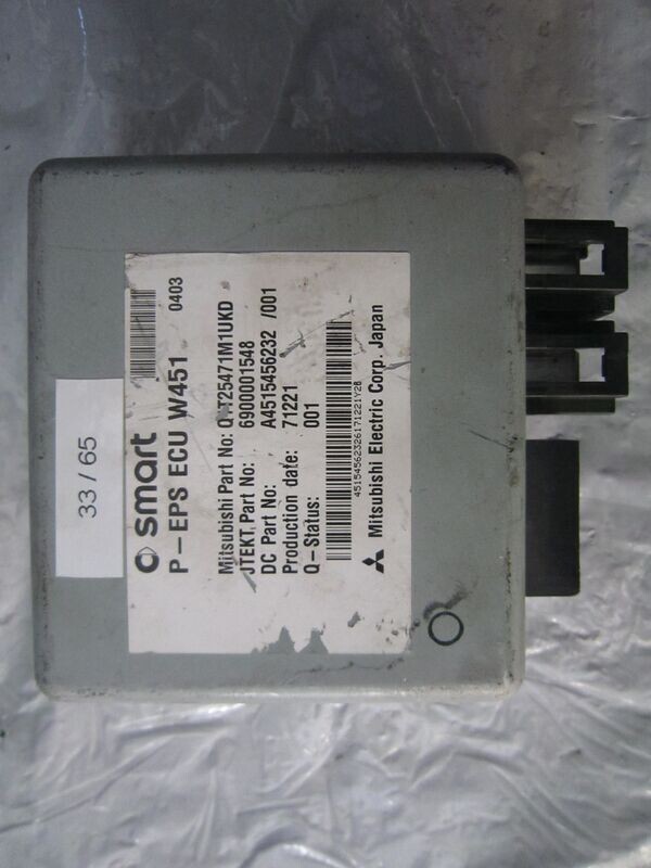 33-65 Centralina Servosterzo / Angolo Sterzata Mitsubishi P-EPS ECU W451 PEPSECUW451 6900001548 Q1T25471M1UKD A4515456232  SMART  451