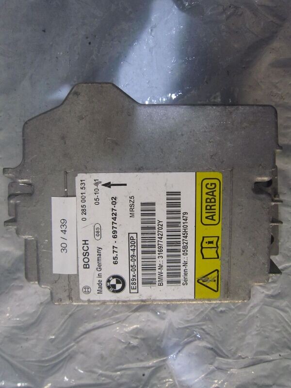 30-439 Centralina Airbag Bosch 0 285 001 531 0285001531 6977427-02 31697742702Y   BMW  SERIE 3