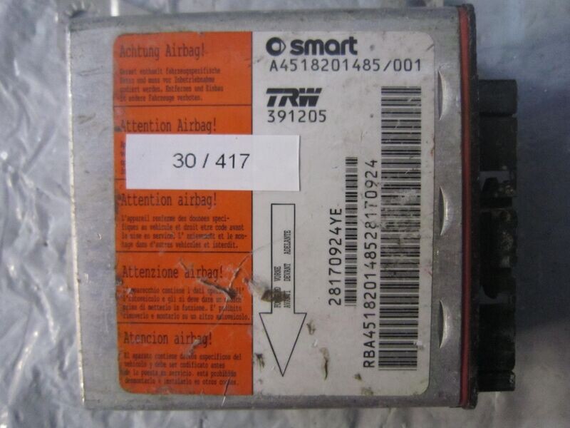 30-417 Centralina Airbag Trw A4518201485/001 A4518201485001 391205    SMART  451