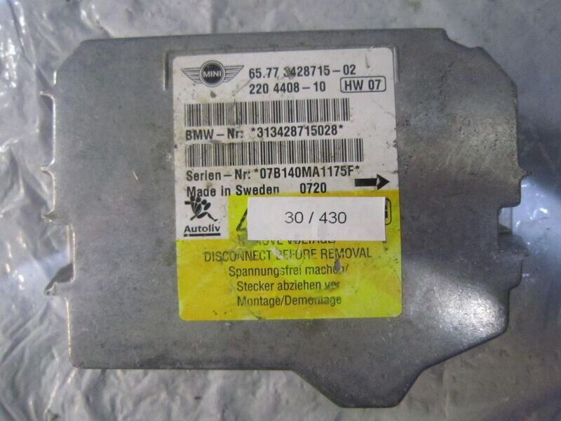 30-430 Centralina Airbag Bmw 65.77 3428715-02 65.77342871502 220 4408-10 313428715028   MINI  COOPER