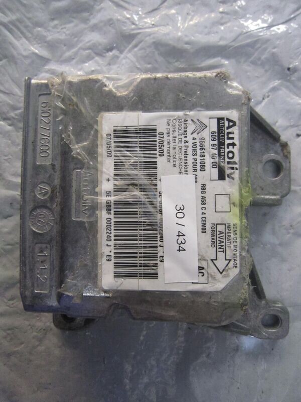 30-434 Centralina Airbag Autoliv 609 97 40 00 609974000 9666181080    CITROEN / PEUGEOT  C 3