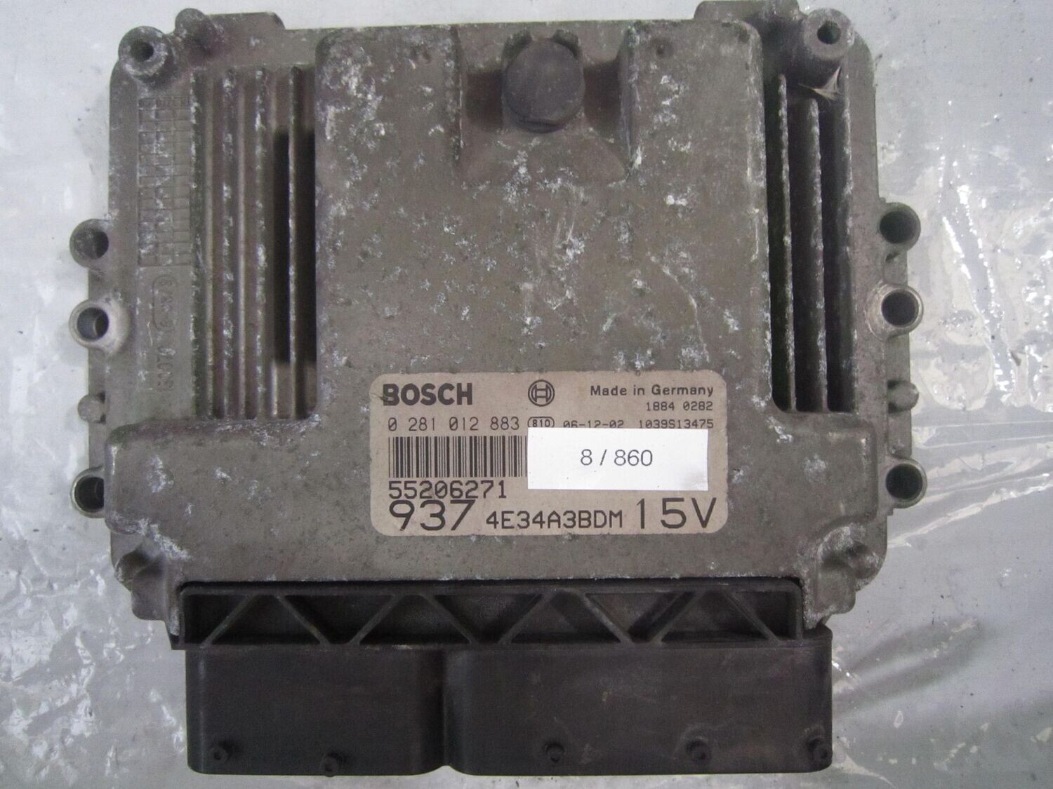 8-860 Centralina Motore Bosch 0 281 012 883 0281012883 55206271 1039S13475 937 4E34A3BDM 15V  ALFA ROMEO / FIAT / LANCIA Diesel VARIE