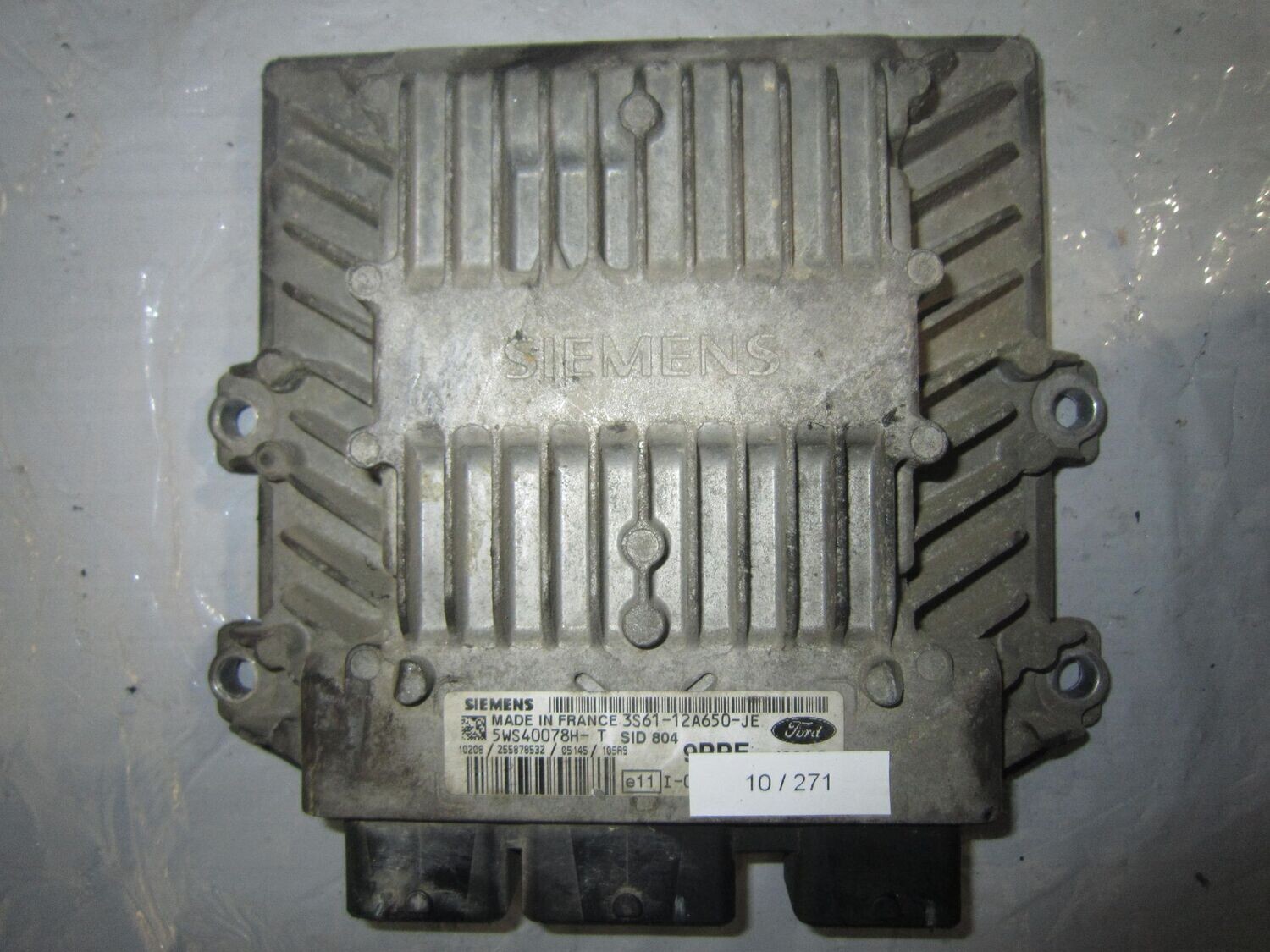 10-271 Centralina Motore Siemens 5WS40078H-T 5WS40078HT 3S61-12A650-JE 9PPE J38AC SID 804  FORD DIESEL FIESTA
