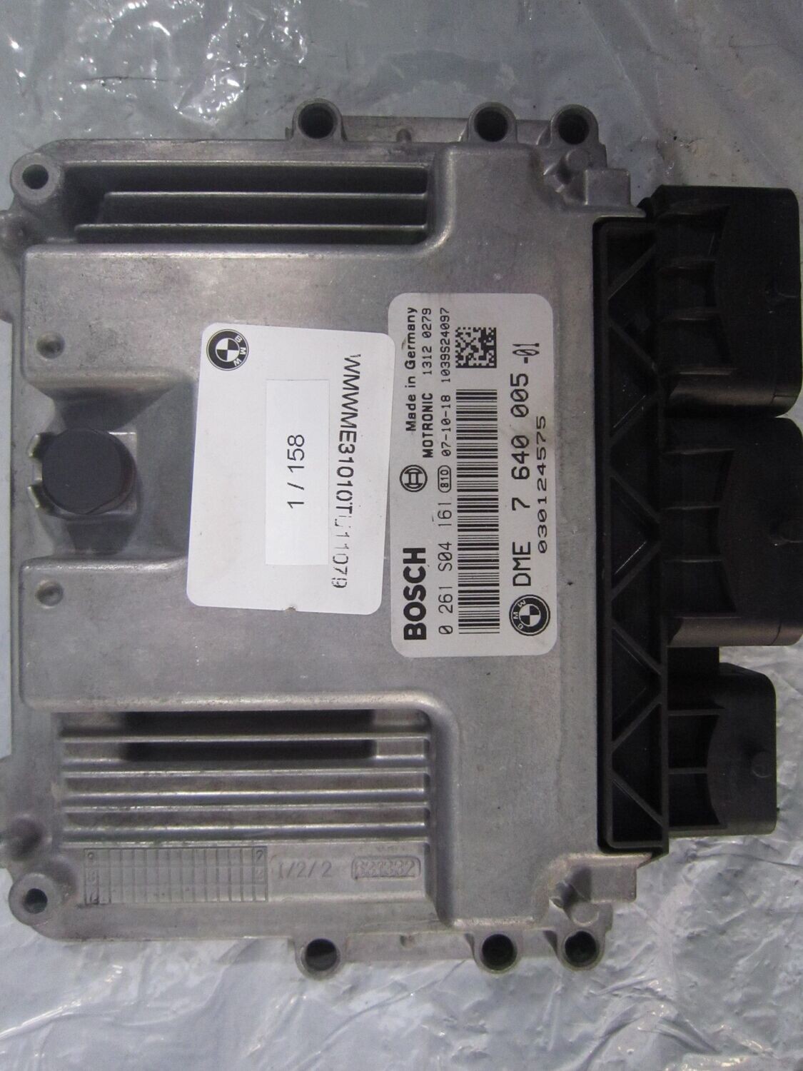 1-158 Centralina Motore Bosch 0 261 S04 161 0261S04161 7640005 1039S24097 DME 7 640 005  MINI BENZINA COOPER