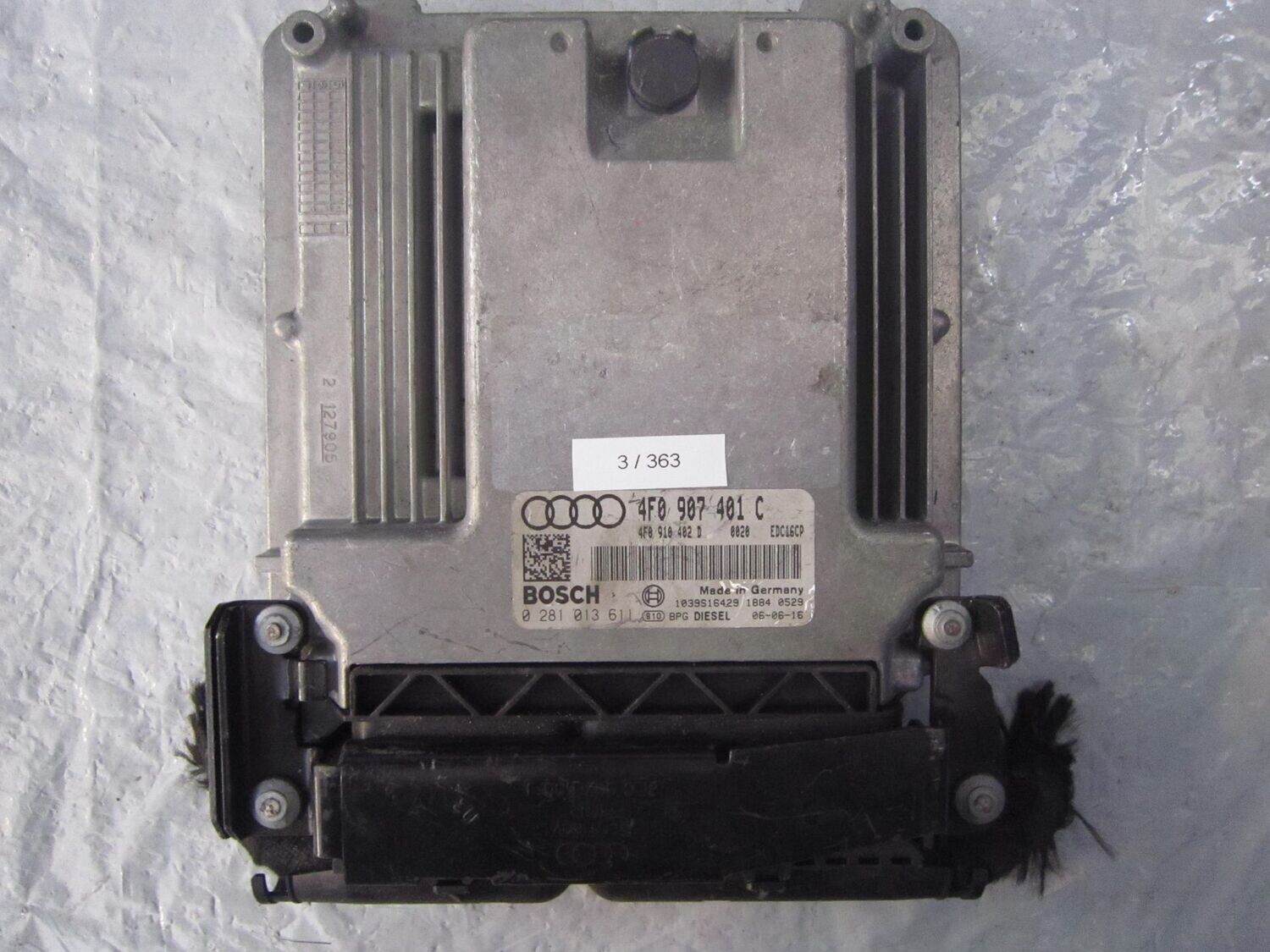 3-363 Centralina Motore Bosch 0 281 013 611 0281013611 4F0 907 401 C 1039S16429 EDC16CP  AUDI Diesel VARIE