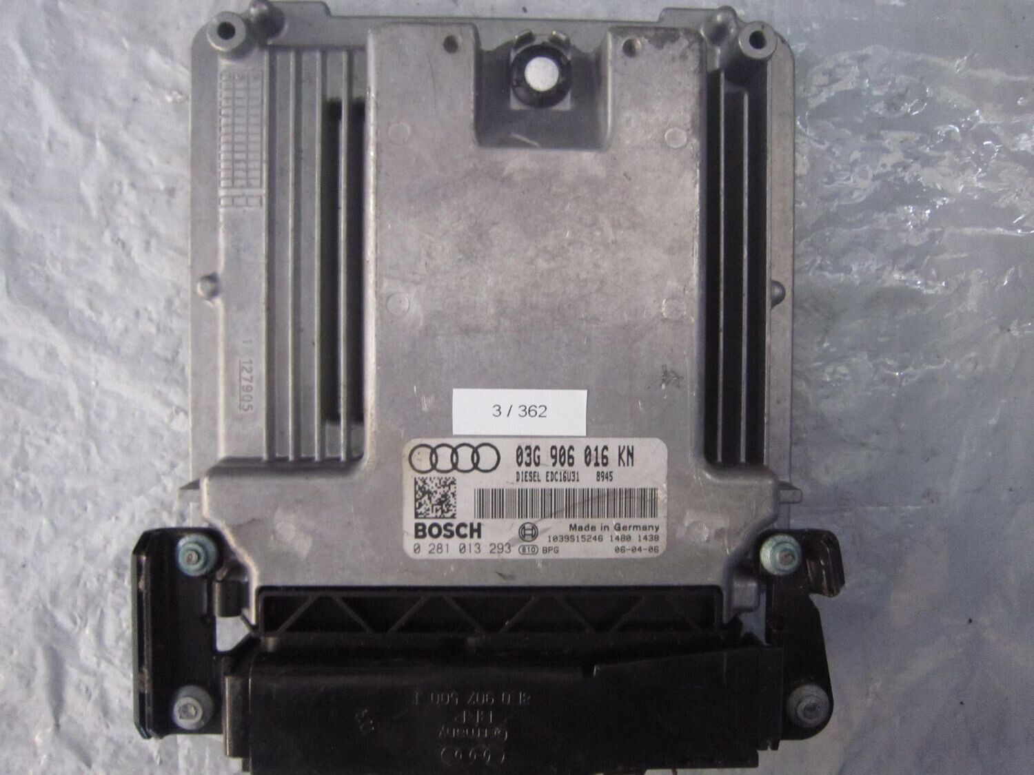 3-362 Centralina Motore Bosch 0 281 013 293 0281013293 03G 906 016 KN 1039S15246 EDC16U31  AUDI Diesel A 4