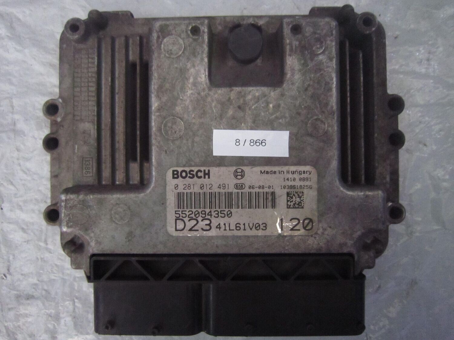 8-866 Centralina Motore Bosch 0 281 012 491 0281012491 552094350 1039S18256 D23 41L61V03 120  FIAT  Diesel DUCATO