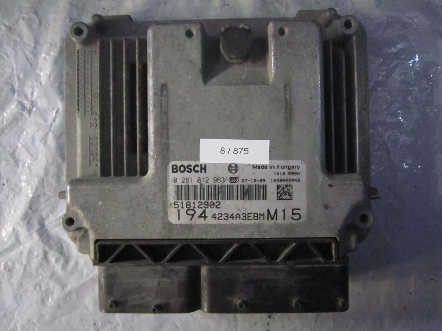 8-875 Centralina Motore Bosch 0 281 012 963 0281012963 51812902 1039S22948 194 4234A3EBM M15  FIAT DIESEL CROMA