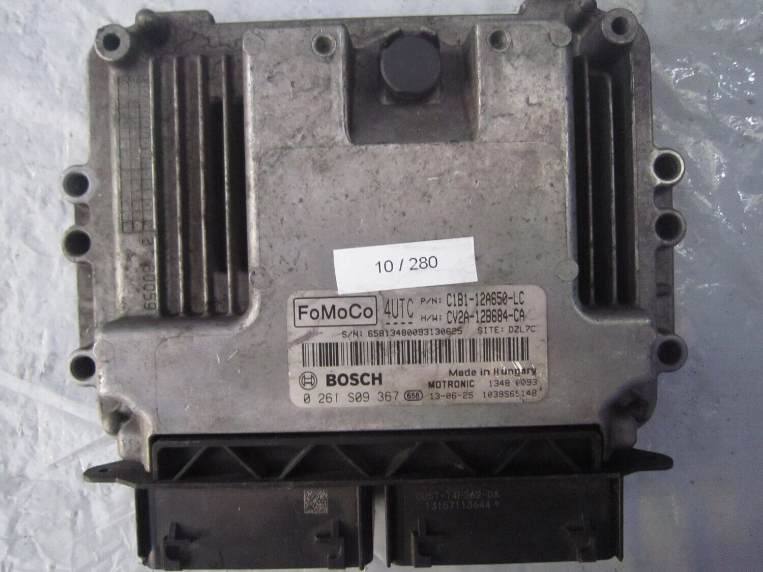 10-280 Centralina Motore Bosch 0 261 S09 367 0261S09367 C1B1-12A650-LC 1039S65148 CV2A-12B684-CA 4UTC FORD Benzina VARIE