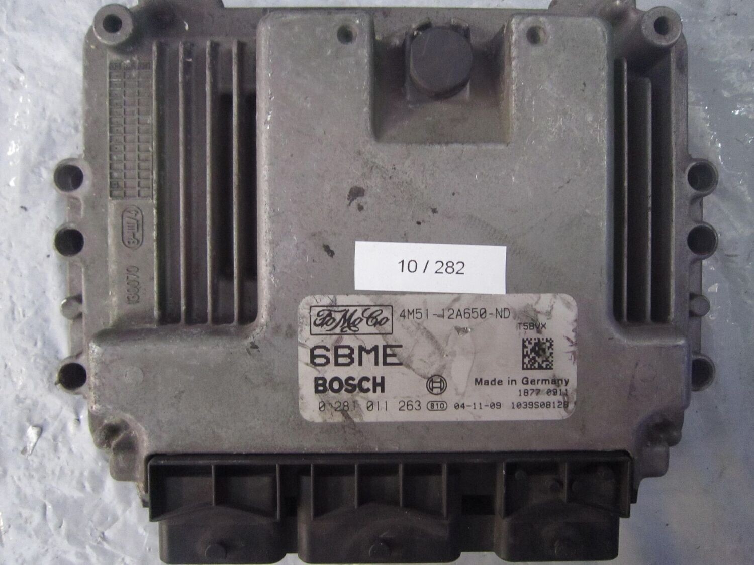 10-282 Centralina Motore Bosch 0 281 011 263 0281011263 4M51-12A650-ND 1039S08128 6BME  FORD DIESEL C-MAX