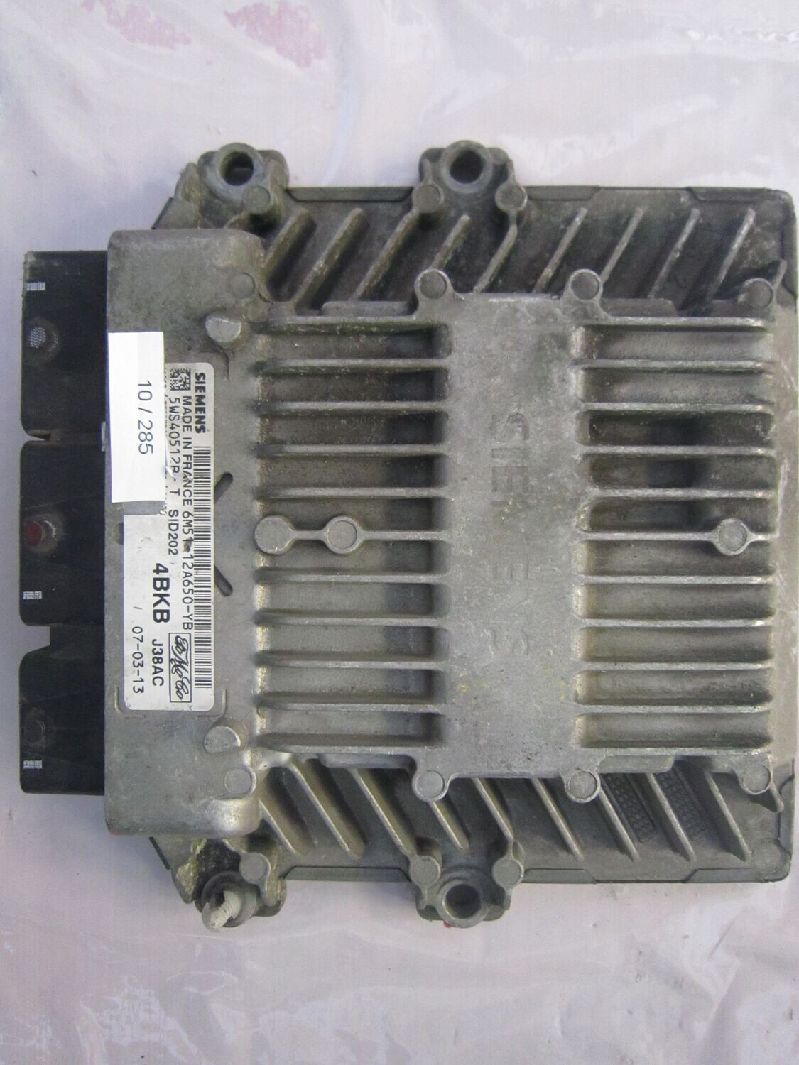 10-285 Centralina Motore Siemens 5WS40512B-T 5WS40512BT 6M51-12A650-YB 4BKB SID 202 J38AC FORD DIESEL FOCUS