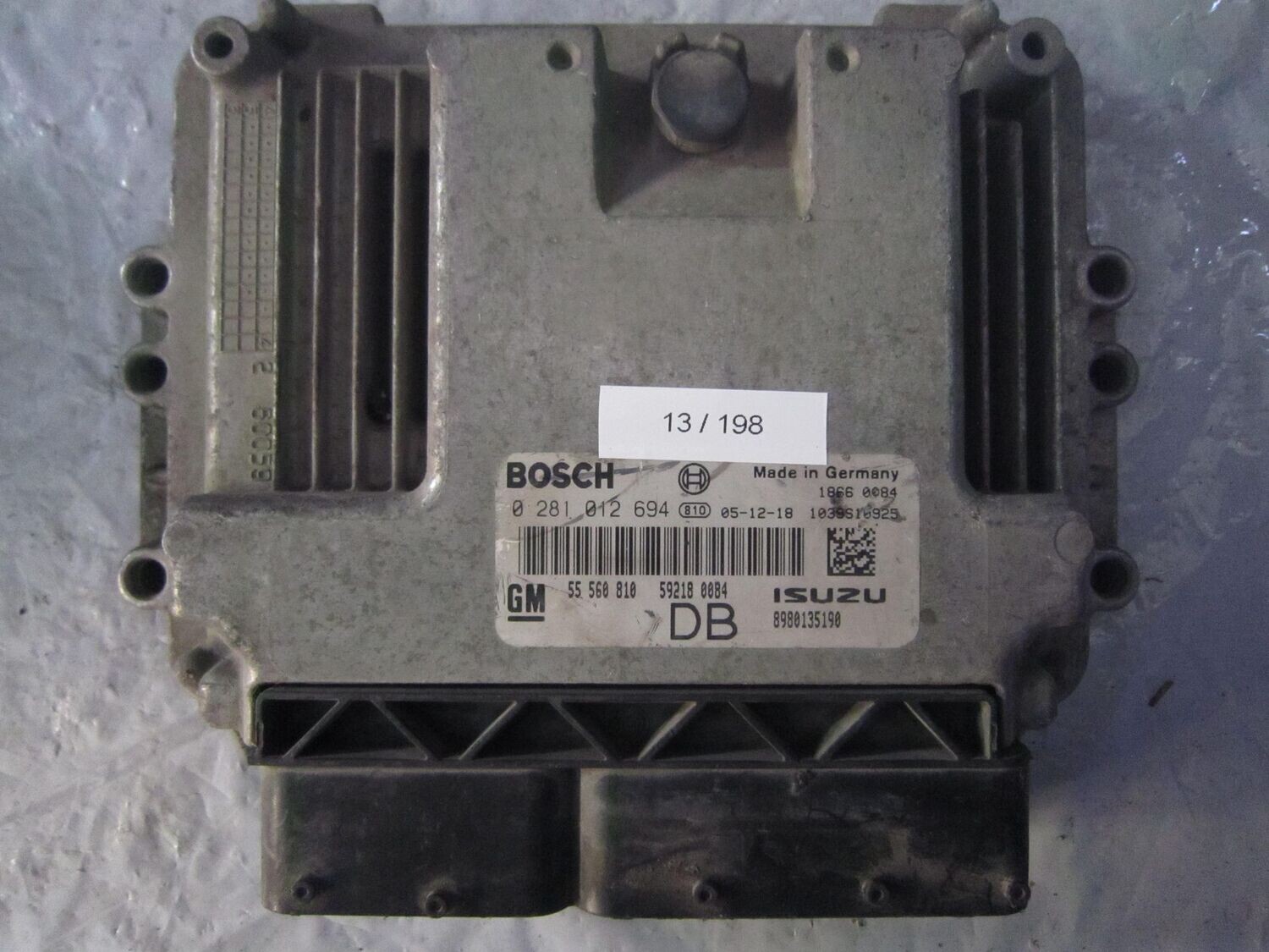 13-198 Centralina Motore Bosch 0 281 012 694 0281012694 1039S12972 8980135190 55 560 810  OPEL DIESEL ASTRA