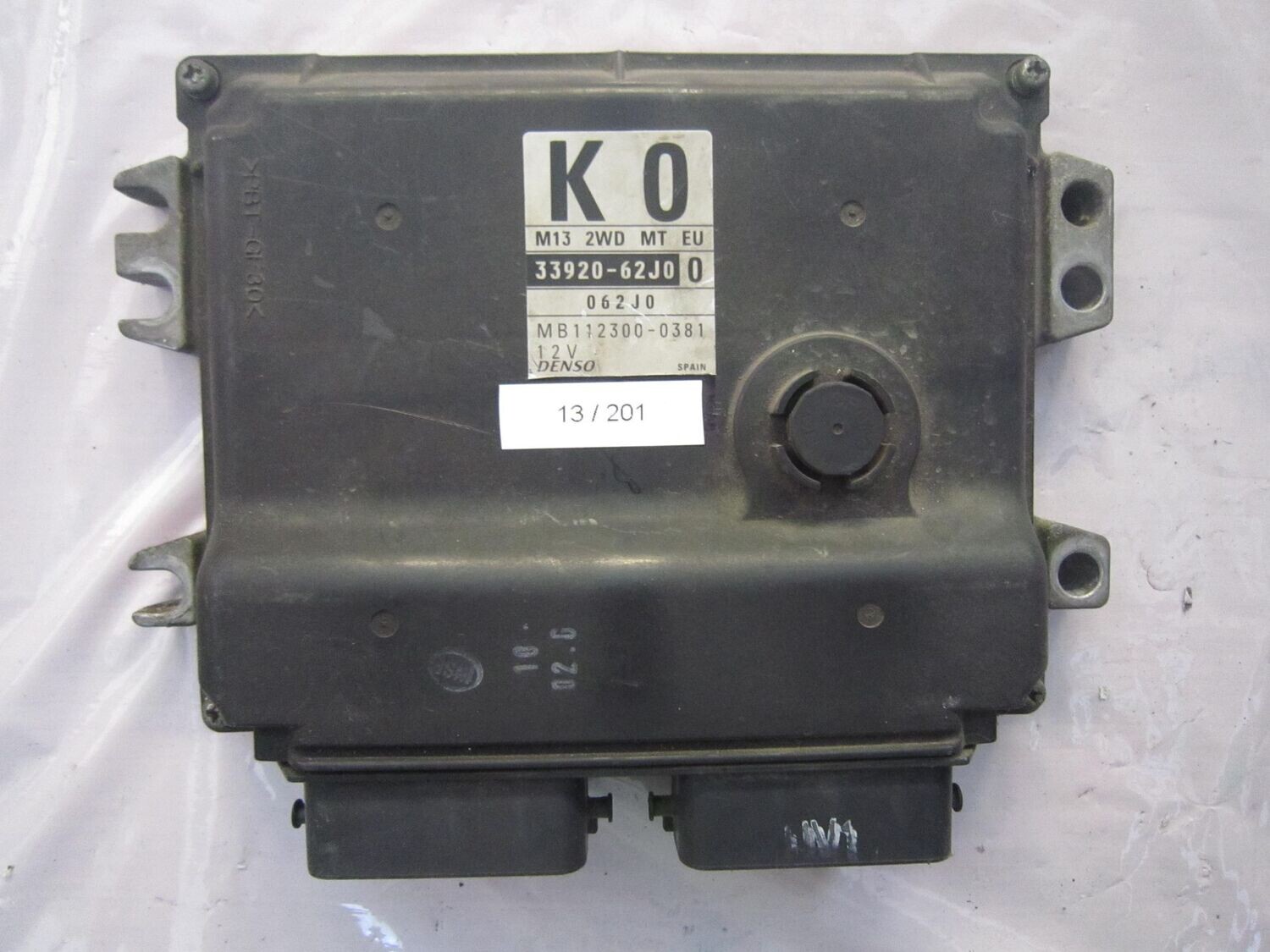 13-201 Centralina Motore Denso 33920-62J0 3392062J0 MB112300-0381 M13 2WD MT EU K O  OPEL BENZINA AGILA