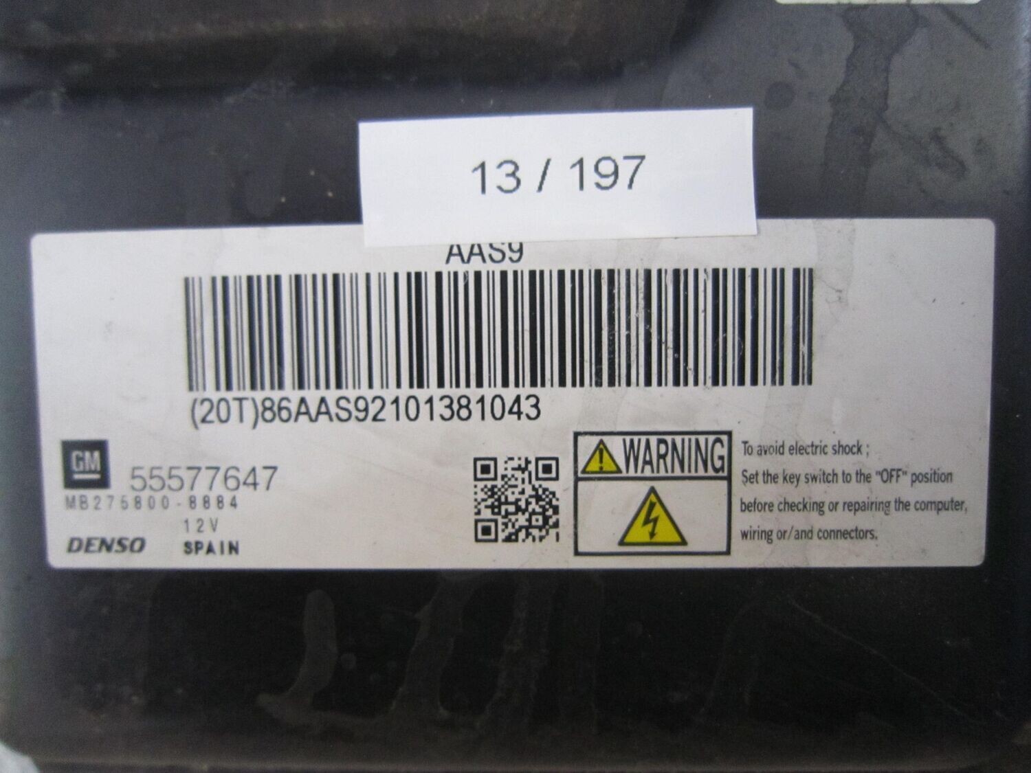 13-197 Centralina Motore Denso 55577647   MB275800-8884 AAS9   OPEL DIESEL ASTRA
