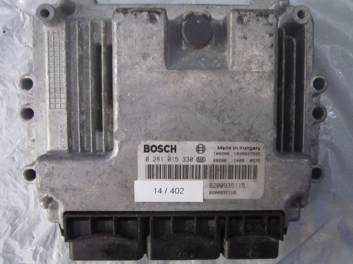 14-402 Centralina Motore Bosch 0 281 015 330 0281015330 8200935115 1039S27595 8200935116  RENAULT Diesel TRAFIC
