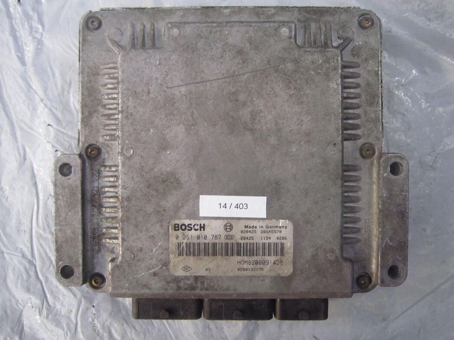 14-403 Centralina Motore Bosch 0 281 010 787 0281010787 8200091428 28SA5570 8200132175  RENAULT Diesel VARIE