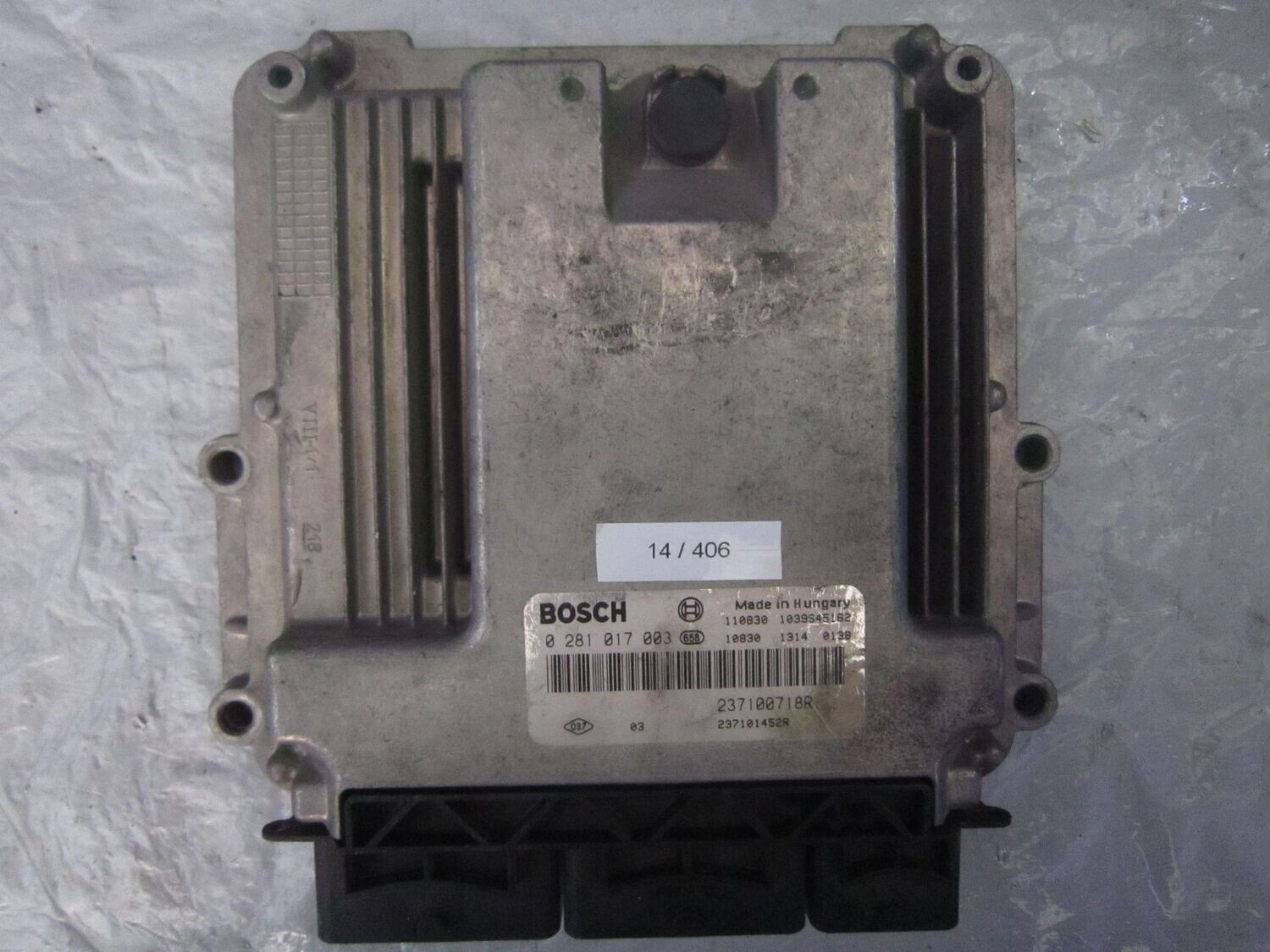 14-406 Centralina Motore Bosch 0 281 017 003 0281017003 237100718R 1039S45162 237101452R  RENAULT DIESEL TRAFIC