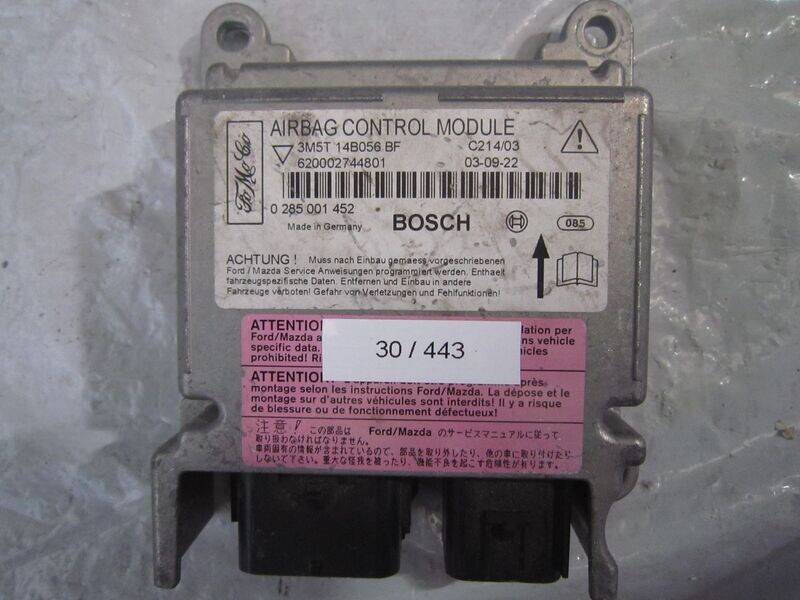 30-443 Centralina Airbag Bosch 0 285 001 452 0285001452 3M5T 14B056 BF    FORD  FOCUS