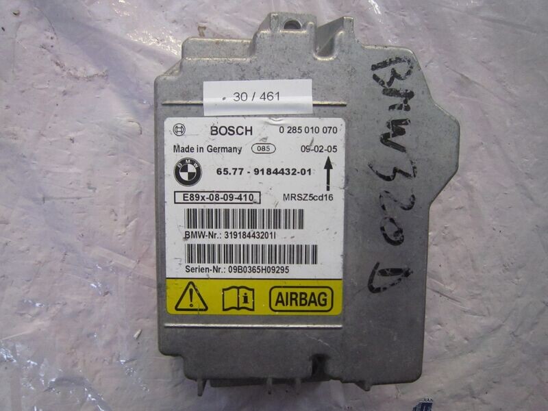 30-461 Centralina Airbag Bosch 0 285 010 070 0285010070 65.77-9184432-01 E89X-08-09-410 31918443201I  BMW  SERIE 3