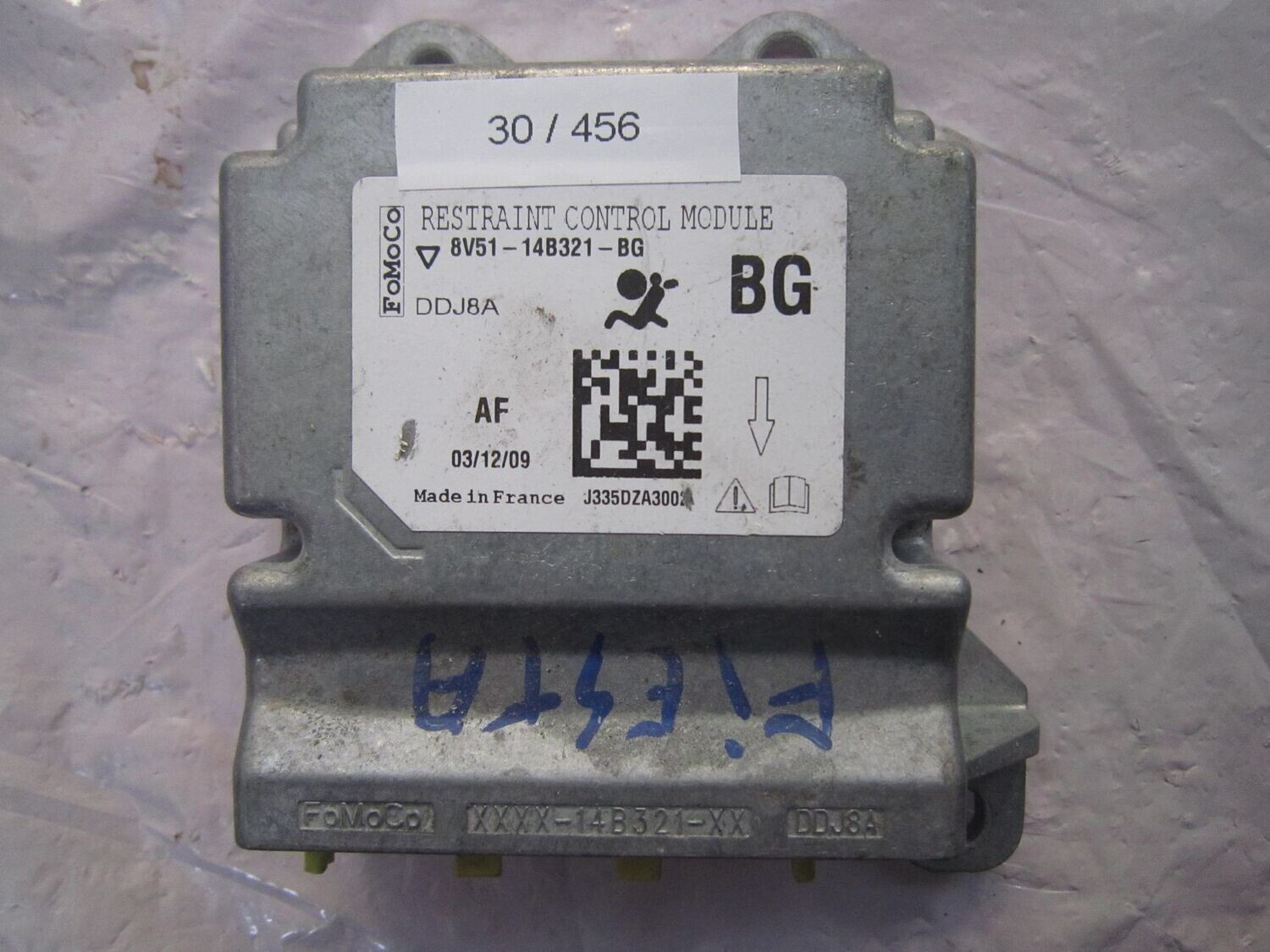 30-456 Centralina Airbag Fomoco 8V51-14B321-BG 8V5114B321BG DDJ8A BG   FORD  FIESTA
