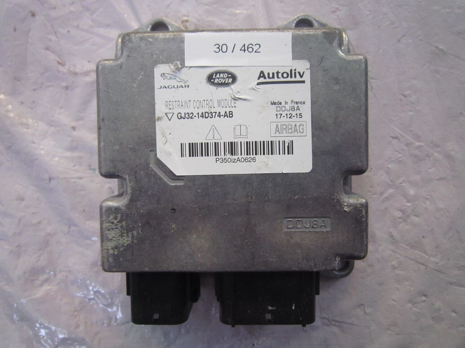 30-462 Centralina Airbag Autoliv GJ32-14D374-AB GJ3214D374AB DDJ8A    LAND ROVER  EVOQUE