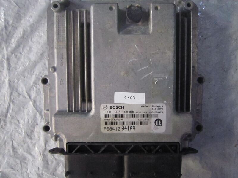 4-93 Centralina Motore Bosch 0 281 035 168 0281035168 P68412041AA 1039T24479 EDC17C69  JEEP Diesel COMPASS