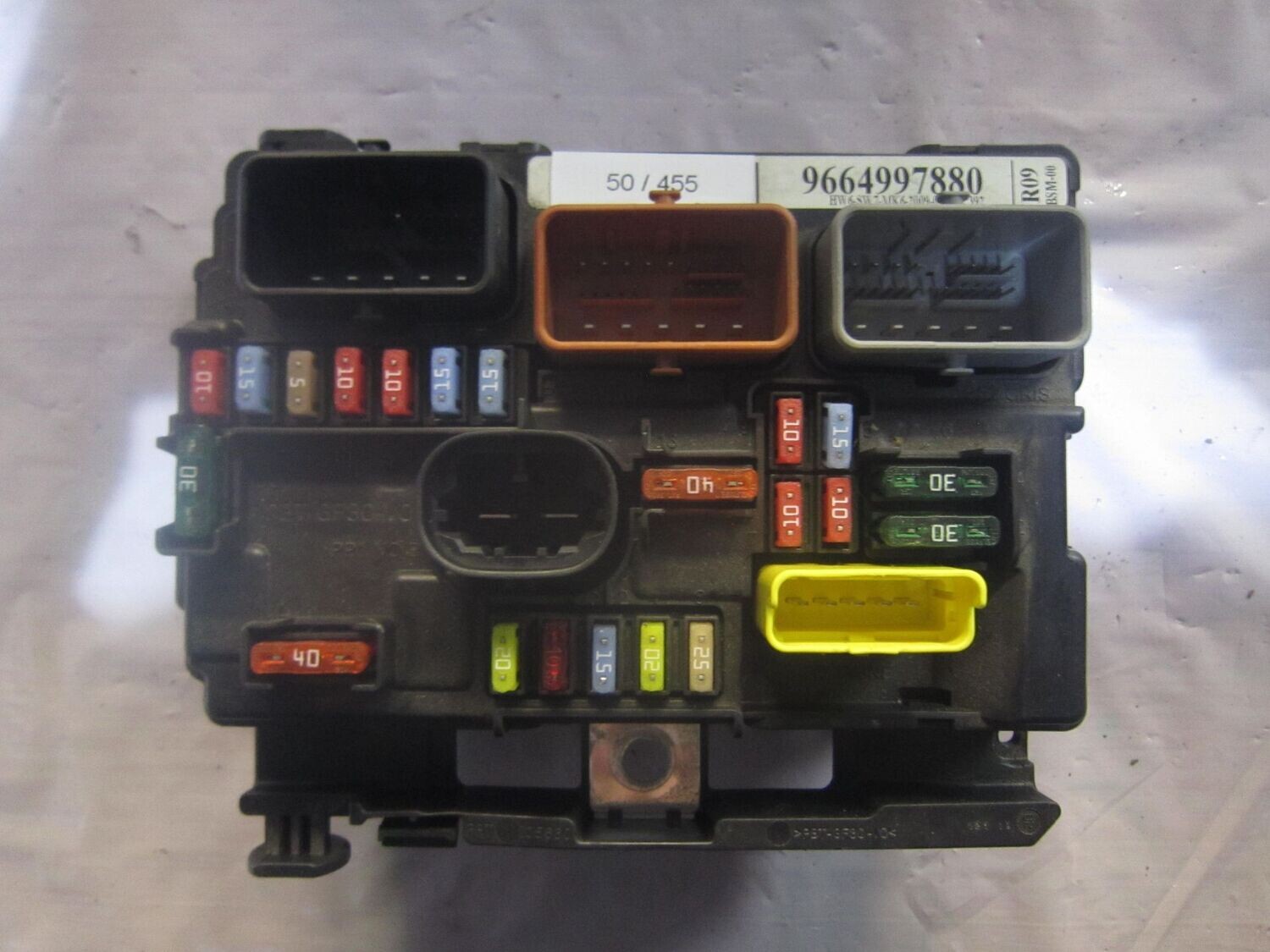 50-455 Body Computer Valeo 9664997880   BSM-R09-00 HW6 SW7   CITROEN / PEUGEOT  VARIE