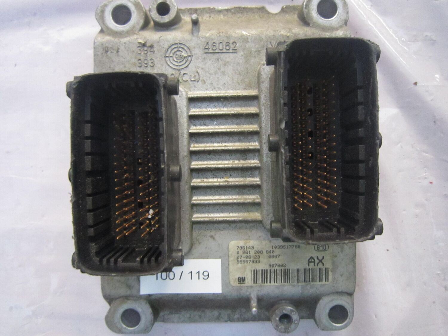 100-119 Centralina Motore Bosch 0 261 208 940 0261208940 786143 1039S17766   OPEL BENZINA CORSA