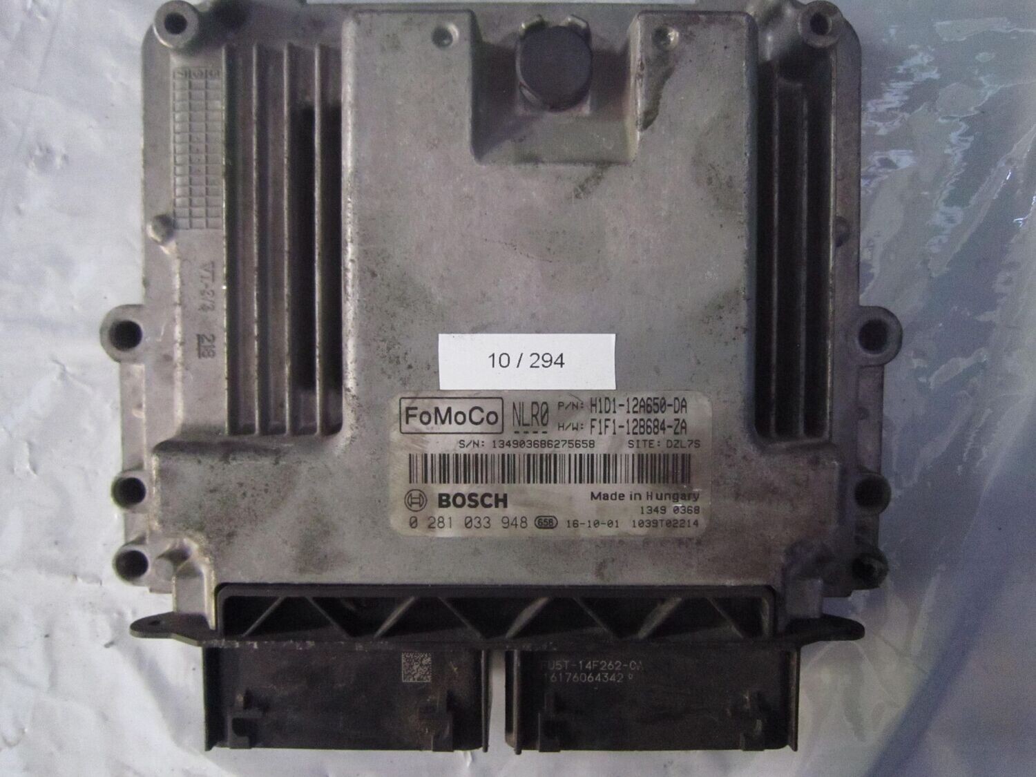 10-294 Centralina Motore Bosch 0 281 033 948 0281033948 H1D1-12A650-DA 1039T02214 F1F1-12B684-ZA  FORD Diesel VARIE