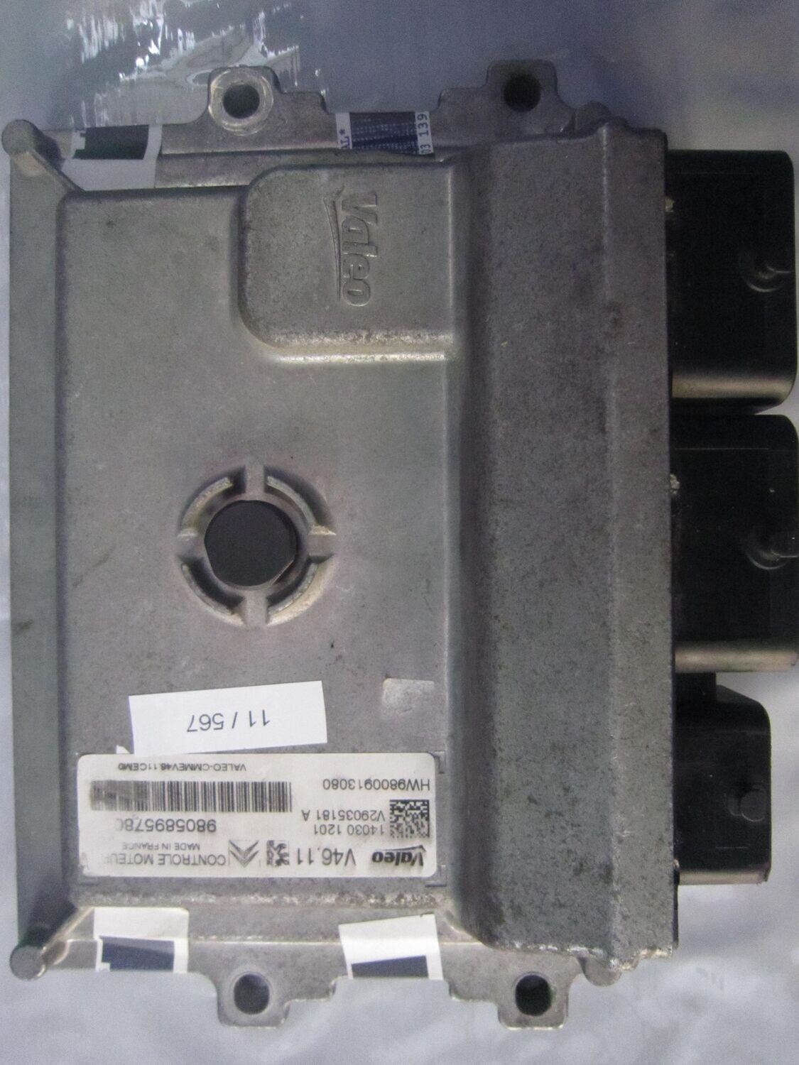 11-567 Centralina Motore Valeo 9805895780   9800913080 V46.11 V29035181 A  CITROEN / PEUGEOT BENZINA VARIE